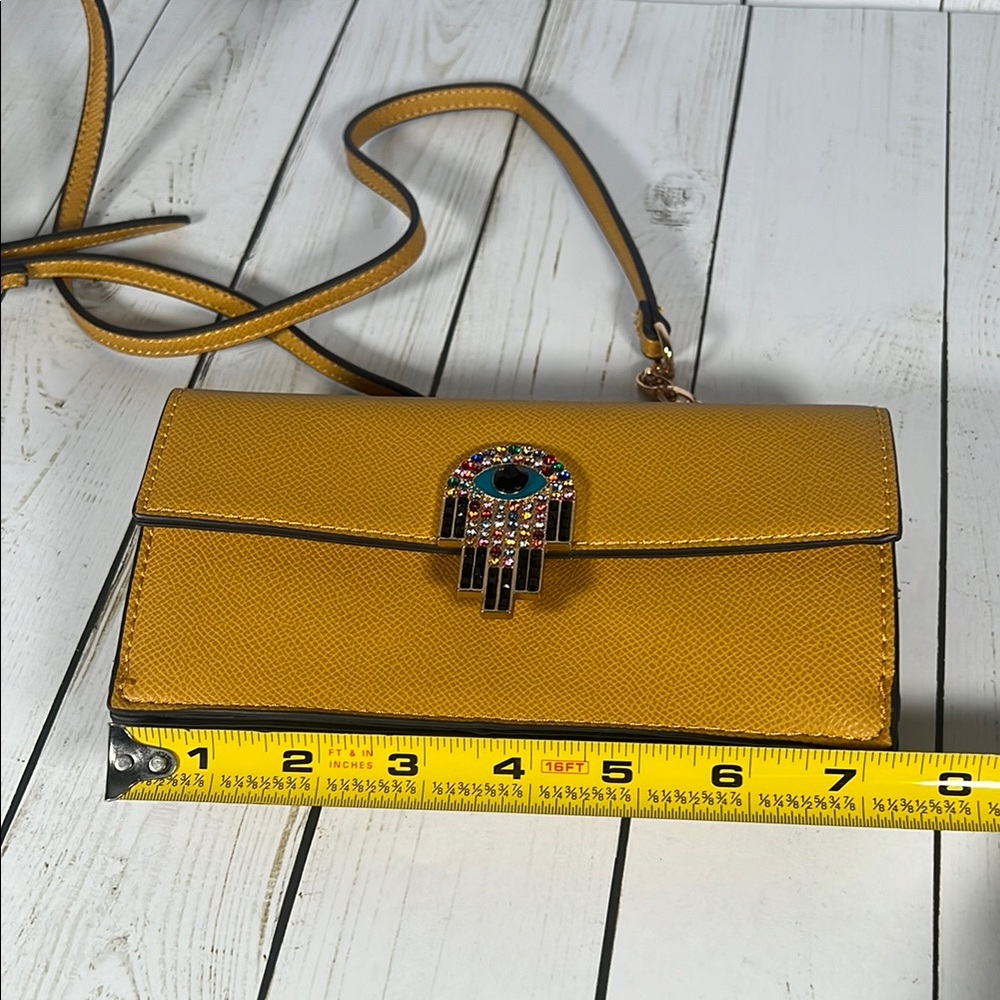 Yellow Crossbody Bag with Eye Detail - Picture 6 of 8